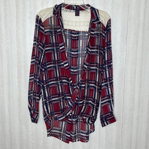 ❤️ 🆕 IMAGINARY VOYAGE Blouse Size M - Picture 4 of 6